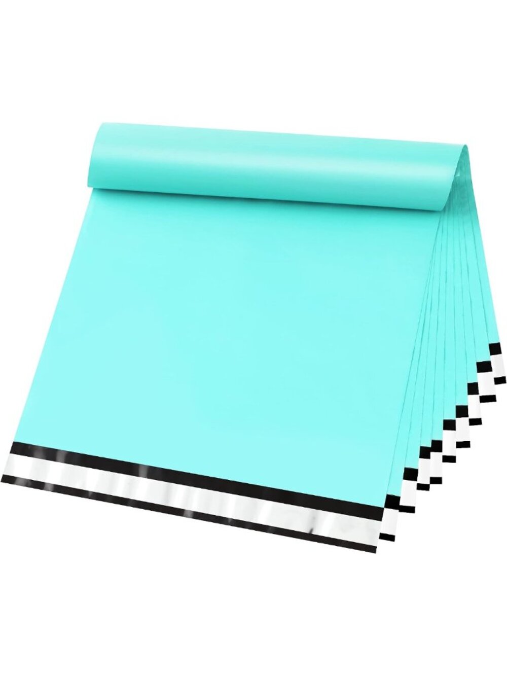 Chic Teal Poly Mailers 12x15.5" - 200 Pack, Tearproof & Waterproof Shipping Bags